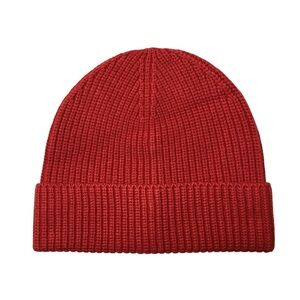 J.Crew Factory Red Ribbed Beanie